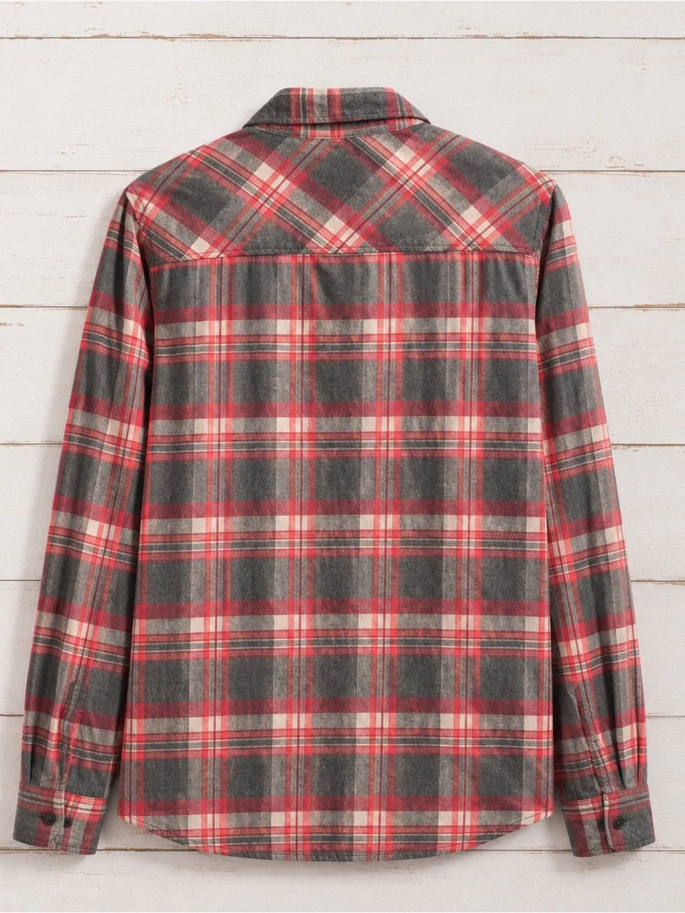 J. Crew Perdect Fit. Size L. pink and gray , Gray/Cream Plaid Button-Down